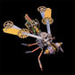 🐝⚙️ Kit de maquette 3D abeille mécanique en métal – Puzzle DIY steampunk, découpe laser précise, assemblez votre abeille métallique sans colle, une déco rétro-futuriste fascinante 🛠️✨