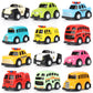 🚗 PROMO FLASH : 50% DE RÉDUCTION ! 🎁 Lot de 12 Mini Voitures Cartoon – Plastique Résistant – Véhicules à Friction pour Enfants de 3 Ans et Plus 🏎️