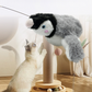🐾 Jouet interactif pour chat – Mouvement automatique, sons réalistes, activation tactile – Poche pour herbe à chat, rechargeable USB – 3 styles (crabe/oiseau/pingouin)🦀🐦🐧