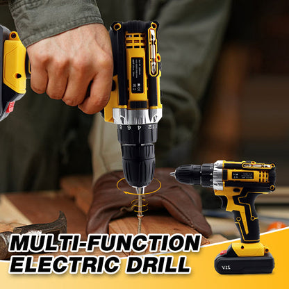 🔧 Perceuse sans fil – 18+1 couples, 2 vitesses réglables – Batterie lithium longue durée, charge rapide – Éclairage LED intégré – Mandrin 10 mm – Idéale pour bois, métal et carrelage 🛠️
