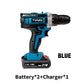 🔧 Perceuse sans fil – 18+1 couples, 2 vitesses réglables – Batterie lithium longue durée, charge rapide – Éclairage LED intégré – Mandrin 10 mm – Idéale pour bois, métal et carrelage 🛠️
