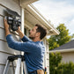 📹 -50% ! ☀️ Caméra de Sécurité Solaire – Triple Objectif 360° & IP67 – Surveillance 24h/24 Sans Fil 🏠