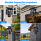 📹 -50% ! ☀️ Caméra de Sécurité Solaire – Triple Objectif 360° & IP67 – Surveillance 24h/24 Sans Fil 🏠