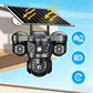 📹 -50% ! ☀️ Caméra de Sécurité Solaire – Triple Objectif 360° & IP67 – Surveillance 24h/24 Sans Fil 🏠