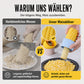 Égreneoir à maïs manuel – Lame en acier inoxydable dentée, design torsion et pression – Poignée ergonomique antidérapante – Matériau PP alimentaire – 3 coloris (jaune/bleu/beige) – Compatible maïs frais, cuit ou séché 🌽🔪