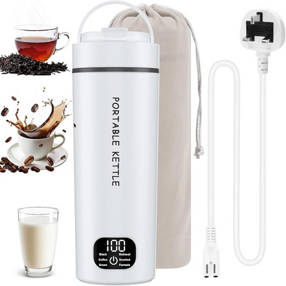 🔥 PROMO FLASH : 50% DE RÉDUCTION ! 💧 Bouilloire Électrique Portable – Acier Inoxydable 304 – 500 ml & 6 Températures for Voyage & Bureau ☕