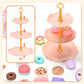 🍵 Set de théière jouet – 17 pièces (théière, tasses, assiettes, desserts, mallette) – Matériau PP/PS non toxique – Design portable – 5 styles (rose/dinosaure/licorne/sirène/chat) – Dès 3 ans 🦄✨