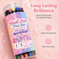 💅 PROMO FLASH : 50% DE RÉDUCTION ! ⏰ Set de 12 Stylos Nail Art Double Pointe – 24 Couleurs Vives – Pointe Fine & Pinceau for Manucure DIY 🎨