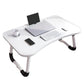📢📢50% DE RÉDUCTION !! ⏰Table de Lit Pliable pour Ordinateur avec Porte-Gobelet