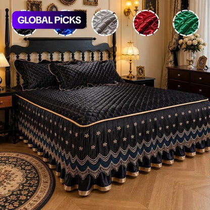 🛏️ Cache‑sommier matelassé – Respirant, 45 cm & élégant – 5 couleurs 🎨