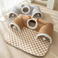 🐱 PROMO FLASH : 50% DE RÉDUCTION ! 🕳️ Tunnel & Lit 3-en-1 en Peluche pour Chat – Tapis Carreaux & Pompons Interactifs – Fermeture Éclair for Jeu & Sieste 🔮