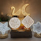 ✨💎 Lampe d’ambiance cristal LED 3 couleurs – Reflets scintillants, lumière douce, créez une atmosphère chaleureuse et romantique dans la chambre, le salon ou sur la table de fête 🌙🕯️