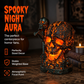 📢📢50% DE RÉDUCTION !! ⏰ Lampe Tête de Mort en Résine Halloween – Ornement Lumineux de Table