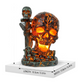 📢📢50% DE RÉDUCTION !! ⏰ Lampe Tête de Mort en Résine Halloween – Ornement Lumineux de Table