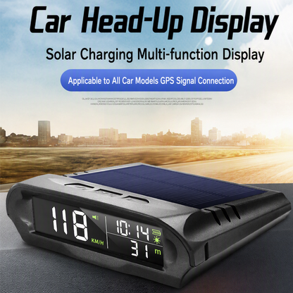 ☀️ Offre à Durée Limitée : -50 % ! HUD Solaire pour Voiture – Compteur de Vitesse GPS avec Affichage de l’Heure et de l’Altitude 🚗