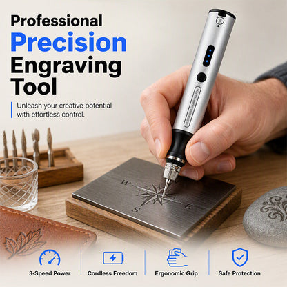 🛒 Offre limitée : –50 % ! 🖊️ Mini stylo graveur sans fil – Fini les travaux imprécis et les fils encombrants – 3 vitesses, USB-C, format stylo – Idéal pour gravure, ponçage et polissage 🔧