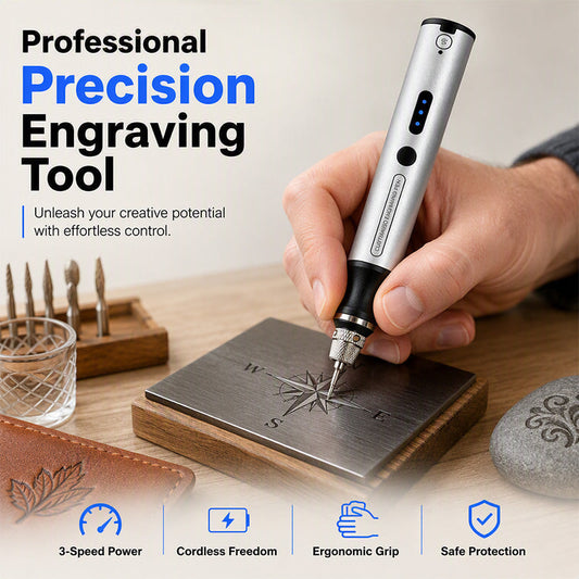 🛒 Offre limitée : –50 % ! 🖊️ Mini stylo graveur sans fil – Fini les travaux imprécis et les fils encombrants – 3 vitesses, USB-C, format stylo – Idéal pour gravure, ponçage et polissage 🔧