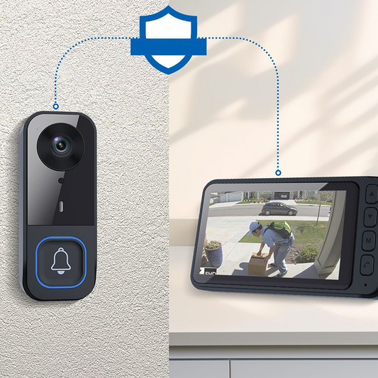 🔔 PROMO FLASH : -50 % ! 🏠 Sonnette Vidéo Sans Fil avec Écran – HD 1080P, Grand Angle 170°, Audio Bidirectionnel & Portée 150 m pour une Maison Plus Sécurisée ✨