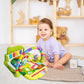 Tapis d’éveil musical – Touches lumineuses, jouets suspendus + piano à pieds – Matériau doux sans BPA – Pliable et léger