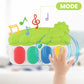 Tapis d’éveil musical – Touches lumineuses, jouets suspendus + piano à pieds – Matériau doux sans BPA – Pliable et léger
