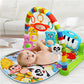 Tapis d’éveil musical – Touches lumineuses, jouets suspendus + piano à pieds – Matériau doux sans BPA – Pliable et léger