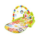 Tapis d’éveil musical – Touches lumineuses, jouets suspendus + piano à pieds – Matériau doux sans BPA – Pliable et léger