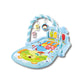 Tapis d’éveil musical – Touches lumineuses, jouets suspendus + piano à pieds – Matériau doux sans BPA – Pliable et léger