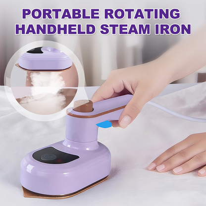 👗 Fer à repasser vapeur portable rotatif – Tête rotative 360°, pointe de précision – Brume fine uniforme, utilisation verticale/horizontale – Poignée pliable, 4 coloris – Idéal pour maison et voyage ✨
