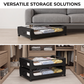 🛏️ Chariot de rangement sous-lit – Fini le désordre dans la chambre – Roulettes 360° silencieuses, cadre acier renforcé – Idéal pour vêtements, chaussures et couvertures 📦