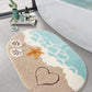 🚪 Tapis de sol absorbant – Fini les sols mouillés et glissants – Doux au toucher, dos antidérapant – Idéal pour salle de bain, cuisine et entrée 🧺