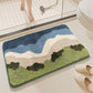 🚪 Tapis de sol absorbant – Fini les sols mouillés et glissants – Doux au toucher, dos antidérapant – Idéal pour salle de bain, cuisine et entrée 🧺