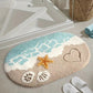 🚪 Tapis de sol absorbant – Fini les sols mouillés et glissants – Doux au toucher, dos antidérapant – Idéal pour salle de bain, cuisine et entrée 🧺