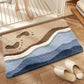 🚪 Tapis de sol absorbant – Fini les sols mouillés et glissants – Doux au toucher, dos antidérapant – Idéal pour salle de bain, cuisine et entrée 🧺