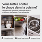 🍳💧 -50% ! 🧲Ensemble de 3 Passoires Pliables avec Socle Égouttoir – 3 Tailles, Gain de Place & Usage Polyvalent en Cuisine