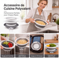🍳💧 -50% ! 🧲Ensemble de 3 Passoires Pliables avec Socle Égouttoir – 3 Tailles, Gain de Place & Usage Polyvalent en Cuisine