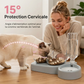 🐶🐱 -50% ! 🥣Gamelle Surélevée 2 en 1 pour Animaux – Design Incliné, Remplissage Automatique & Base Antidérapante.