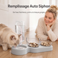 🐶🐱 -50% ! 🥣Gamelle Surélevée 2 en 1 pour Animaux – Design Incliné, Remplissage Automatique & Base Antidérapante.