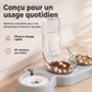 🐶🐱 -50% ! 🥣Gamelle Surélevée 2 en 1 pour Animaux – Design Incliné, Remplissage Automatique & Base Antidérapante.
