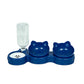 🐶🐱 -50% ! 🥣Gamelle Surélevée 2 en 1 pour Animaux – Design Incliné, Remplissage Automatique & Base Antidérapante.