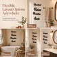 🎉 PROMOTION 2026 — Plus de 13 000 vendus ! 🛁 Set de décoration murale de salle de bains style ferme, 4 pièces, panneaux en bois de peuplier découpés en 3D 🧱✨