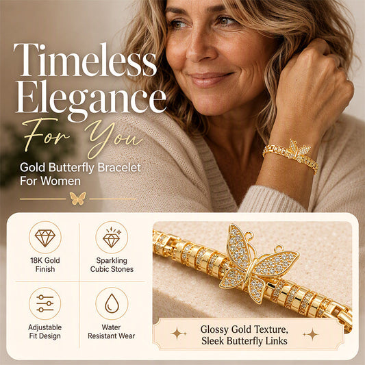 🦋 PROMO FLASH : 50% DE RÉDUCTION ! Bracelet Maillon Papillon Élégant – Finition Étincelante & Alliage Durable for Touche de Grâce au Poignet ✨