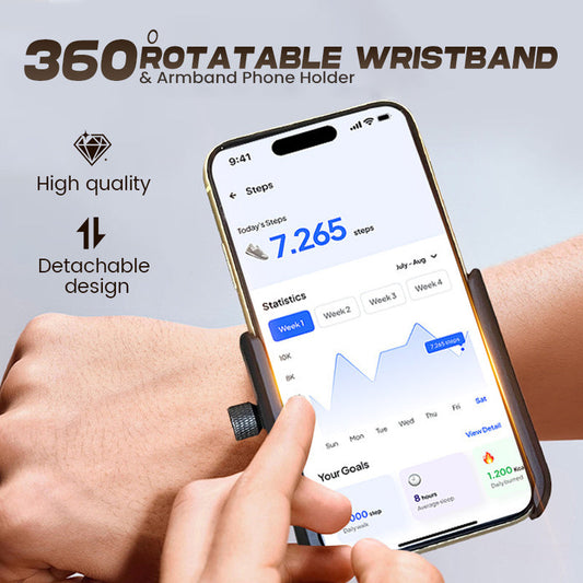 📢📢50 % DE RÉDUCTION !! ⏰Support de Téléphone Rotatif à 360° – Bracelet & Brassard 2-en-1 for Mains Libres en Course et Livraison 💪✨