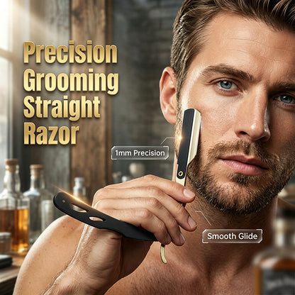 🪒 PROMO FLASH : 50% DE RÉDUCTION ! Support de Rasoir Droit Pliable – Pivot 270° & Chargement Rapide de Lame for Un Rasage de Précision à Domicile ✨