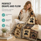 🐾 PROMO FLASH : 50% DE RÉDUCTION ! Couverture Douce en Flanelle – Motif Empreinte de Patte & Sensation Confortable for Des Moments de Détente Douillets ☁️✨