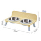 🐱🐶 Gamelles doubles surélevées – Protection cervicale et bols amovibles, pour des repas confortables et sains au quotidien 🥣💚