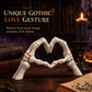 💀 50% DE RÉDUCTION! 🎃 Figurine squelette – Geste cœur & déco bureau ✨