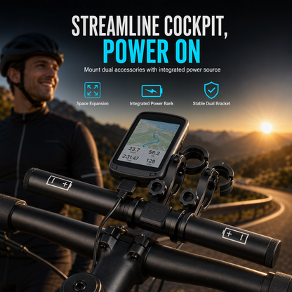 🚴 PROMO FLASH : 50% DE RÉDUCTION ! Rallonge de Guidon de Vélo avec Batterie Externe USB – Double Fixation Antidérapante, Étanche & Résistante aux Vibrations for un Cockpit Évolutif et une Recharge Continue ✨🔋