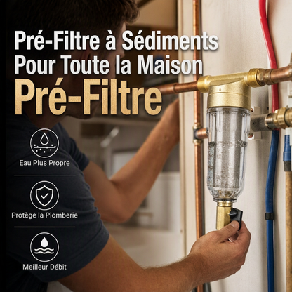 🚰🛡️ Préfiltre à Sédiments pour Toute la Maison – Filtration Anti-Impuretés, Protection des Canalisations et Boîtier Transparent
