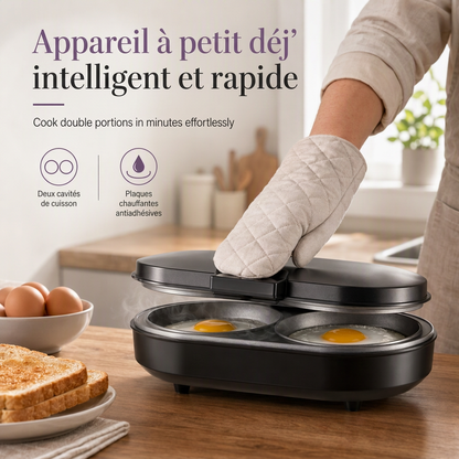 🍳 PROMO FLASH : 50% DE RÉDUCTION ! Poêle Électrique Antiadhésive Double – Acier Inoxydable & Plaques Chauffage Rapide for un Petit-Déjeuner en Quelques Minutes 🥚✨