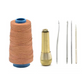 💯 PROMO FLASH : 50% DE RÉDUCTION ! Kit d'Alêne pour Couture du Cuir 3/4 Pièces – Manche en Cuivre Poli & Aiguilles Interchangeables avec Fil Ciré for des Finitions Professionnelles Durables ✨🧵
